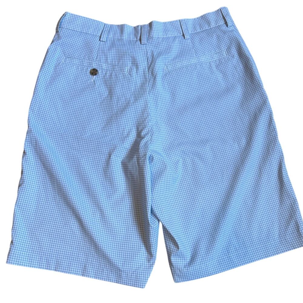Blue white checkered performance mens golf shorts‎ SIZE 32 - Picture 4 of 4